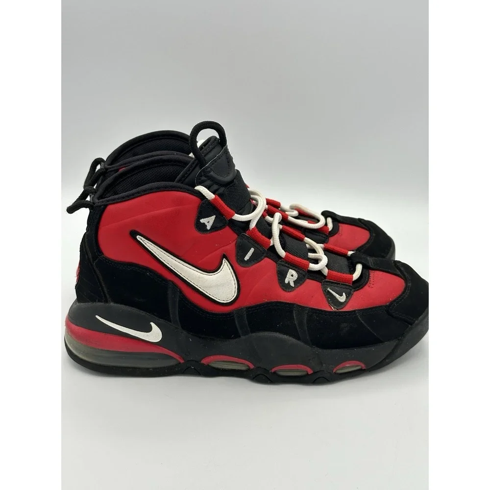 Nike Air Max Uptempo '95 Shoes University Red Black White Men's Size 8.5 Bulls